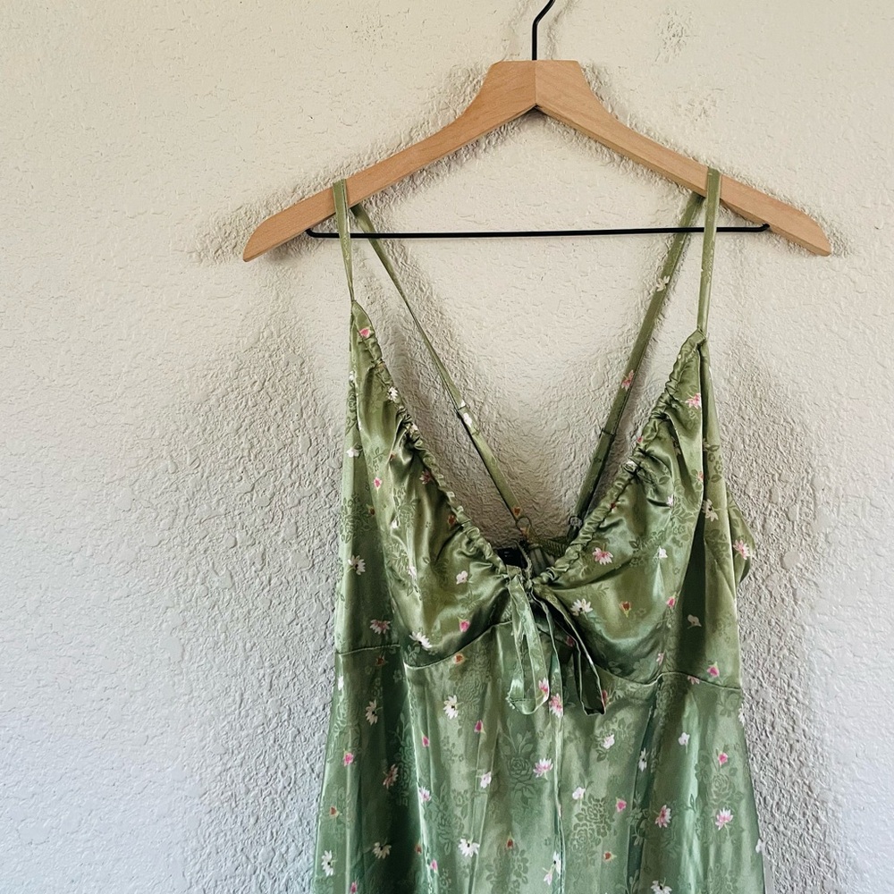 Wild Fable Green Apple Floral Dress NWT - Picture 3 of 12